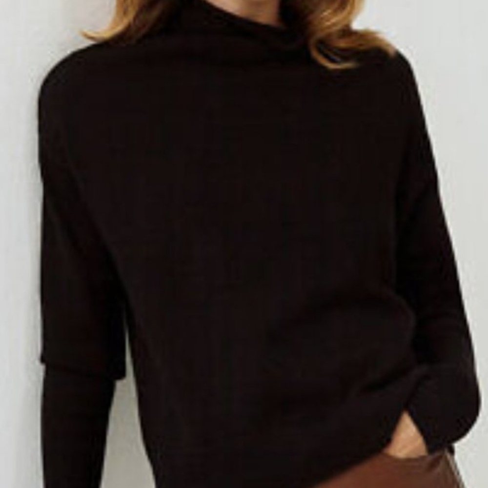 Wilfred Black Mockneck Sweater